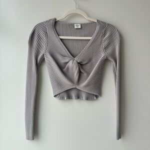 Abercrombie & Fitch Grey Cropped Sweater Top Size XS